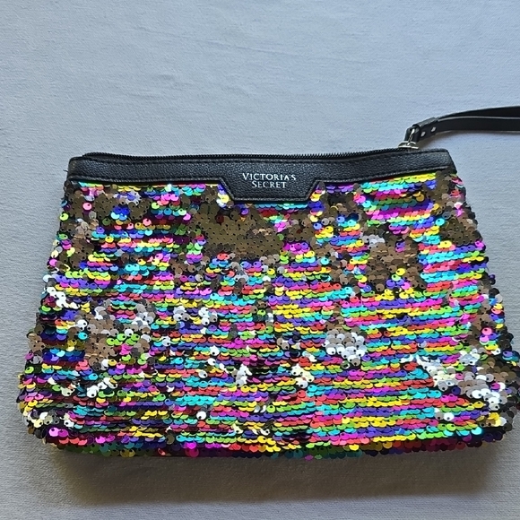 Victoria's Secret Handbags - Victoria's Secret Rainbow Sequin Wristlet